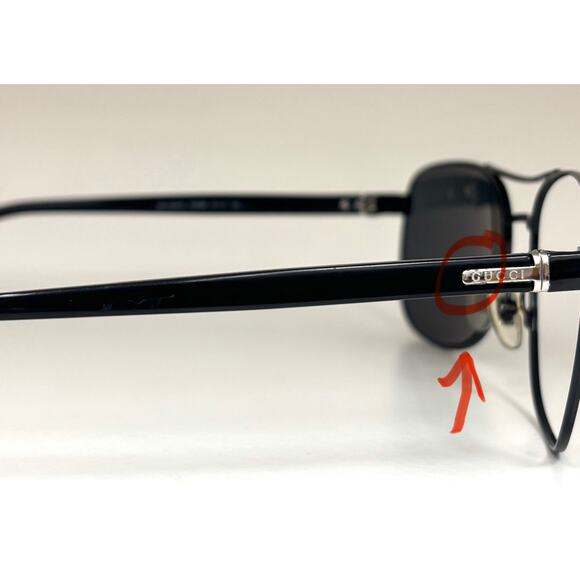 Gucci Aviator Black Gray Gradient Sunglasses GG 2220 Frames 57 17 140 Italy - Picture 6 of 10